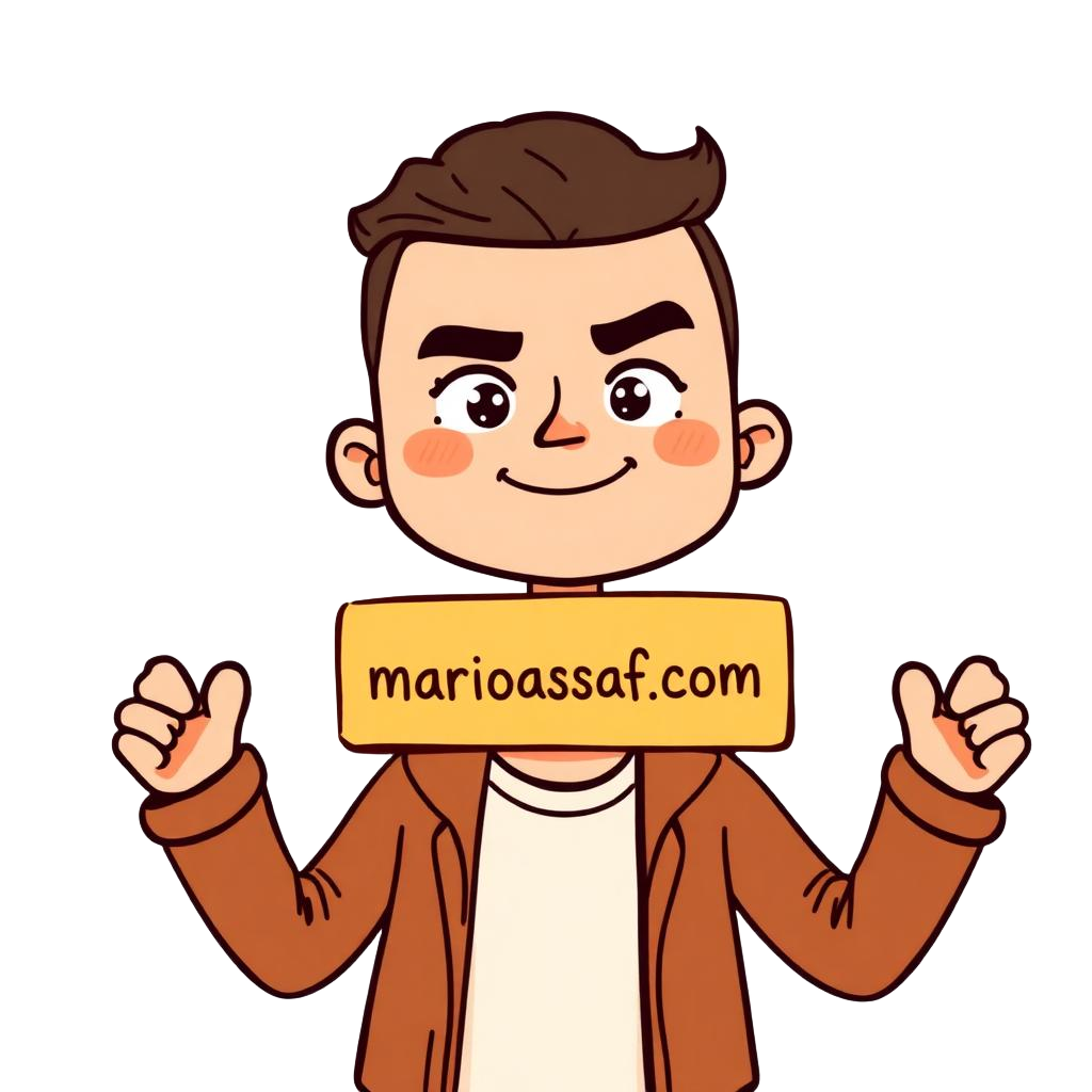 Cartoon person holding a golden domain tag
